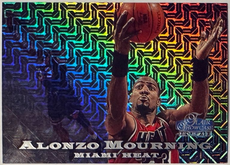Alonzo Mourning 1997-98 Fleer Flair Showcase SP Showstopper Row 0 #66/2000 Miami