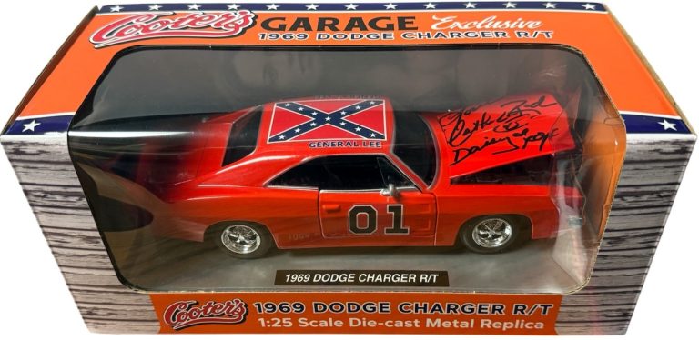 Catherine Bach signed Dukes of Hazzard 1:25 Scale Dodge Charger Diecast Car- COA