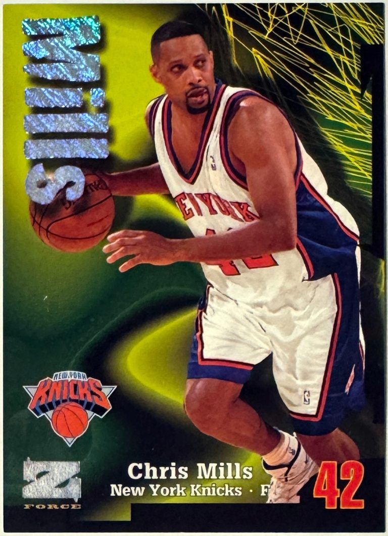 Chris Mills 1997-98 SkyBox Z-Force NBA Card #130 Rave- /399-  (New York Knicks)