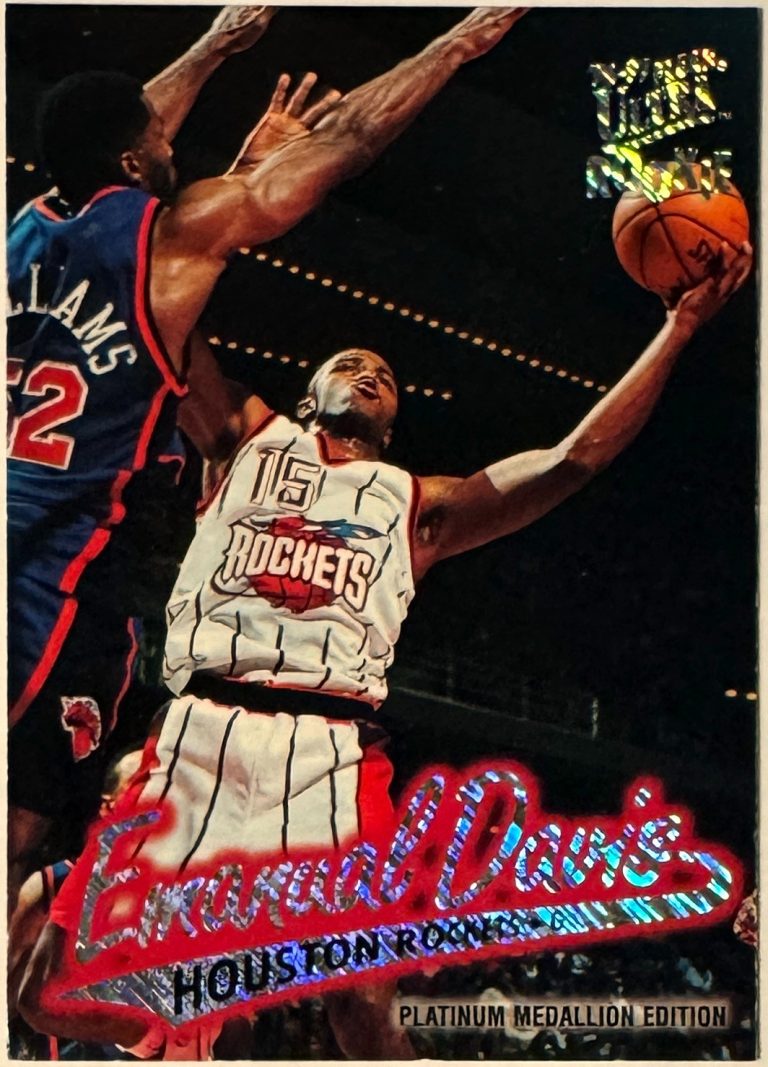Emanual Davis 1996-97 Fleer Ultra Platinum Medallion  Card (RC) #P-190 houston