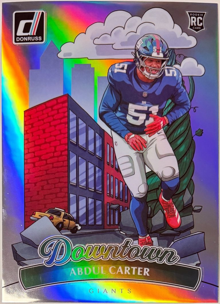 Abdul Carter 2025 Panini Donruss Downtown Oversized Jumbo RC Card #2-  NY Giants