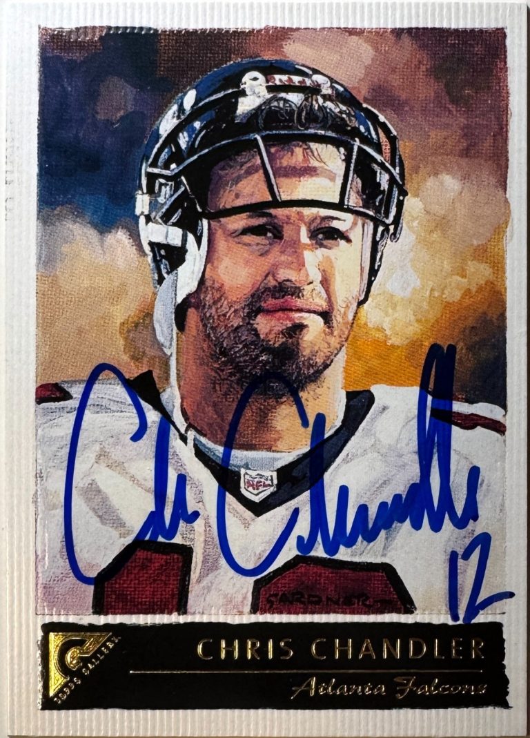 Chris Chandler signed 2001 Topps Gallery On Card Auto #63- COA (Atlanta Falcons)