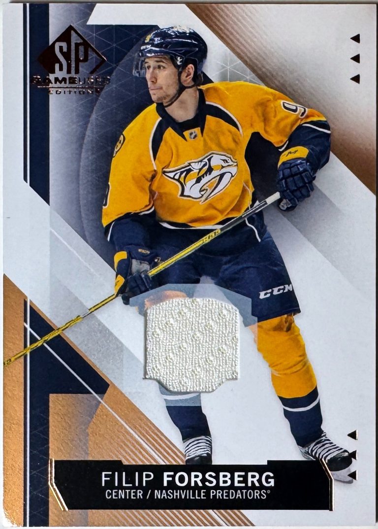 Filip Forsberg 2015-16 SP Game Used Copper Jersey Card  #90 -Nashville Predators