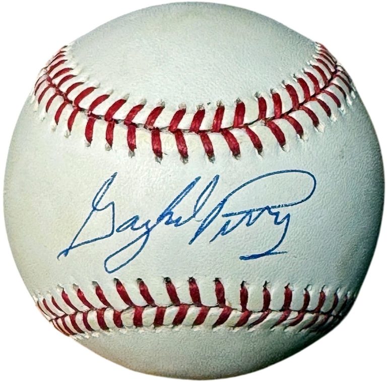 Gaylord Perry signed Official Rawlings RONL National League Baseball tone- COA