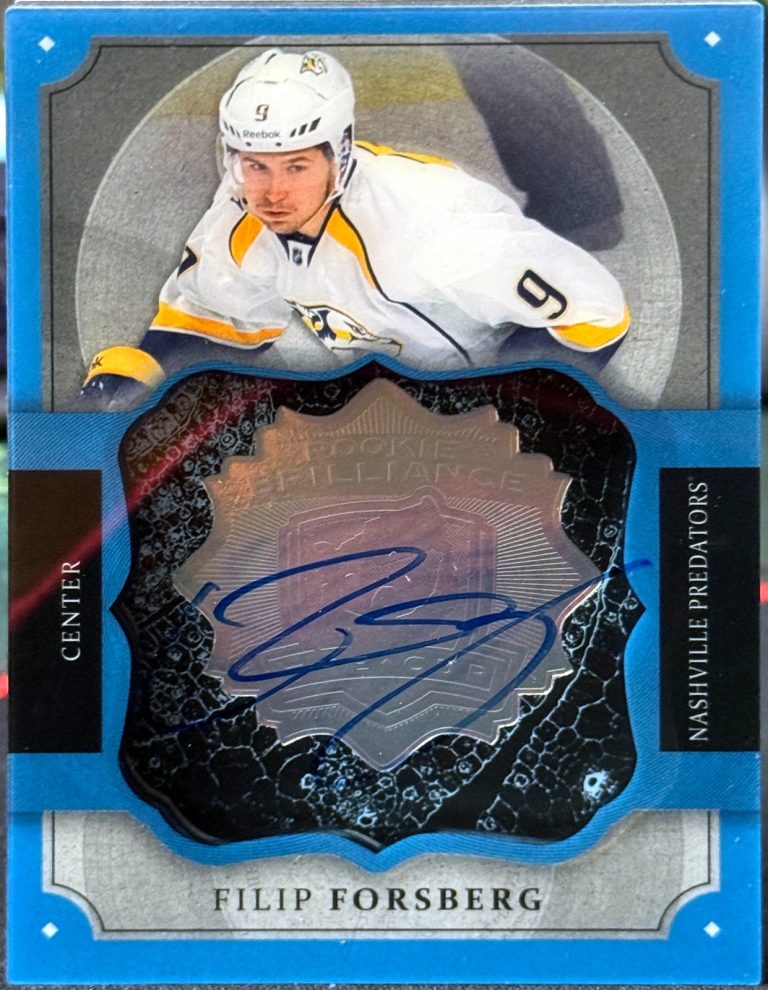 Filip Forsberg signed 2013-14 Upper Deck The Cup Rookie Brilliance Card #B-FF