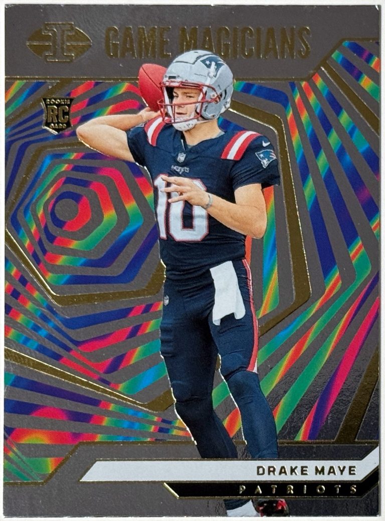 Drake Maye 2024 Panini Illusions Game Magicians Rookie Card (RC) #22 (Patriots)
