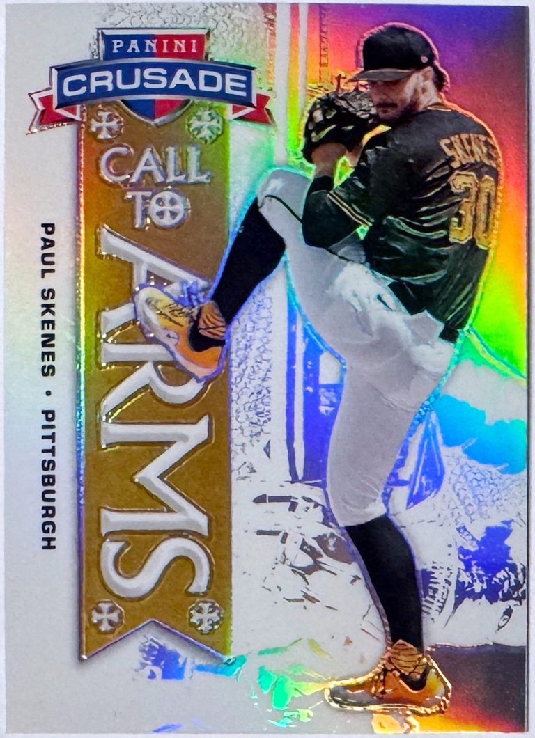 Paul Skenes 2025 Panini Crusade Call To Arms Silver Prizm Card #18 (Pirates)