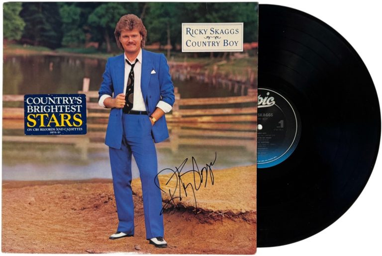 Ricky Skaggs signed 1984 Country Boy Album Cover/LP/Vinyl Record - JSA #GG08428