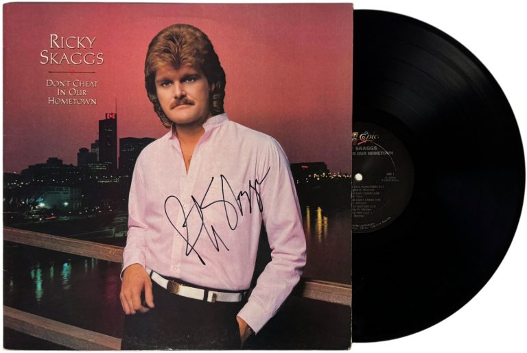 Ricky Skaggs signed 83 Don't Cheat In Hometown Album Cover/LP/Vinyl Record - JSA