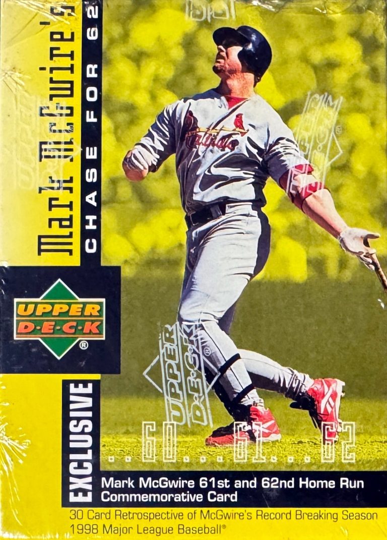 Mark McGwire 1998 UD Chase For 62 Baseball Exclusive Boxed Set 30 Cards- SEALED