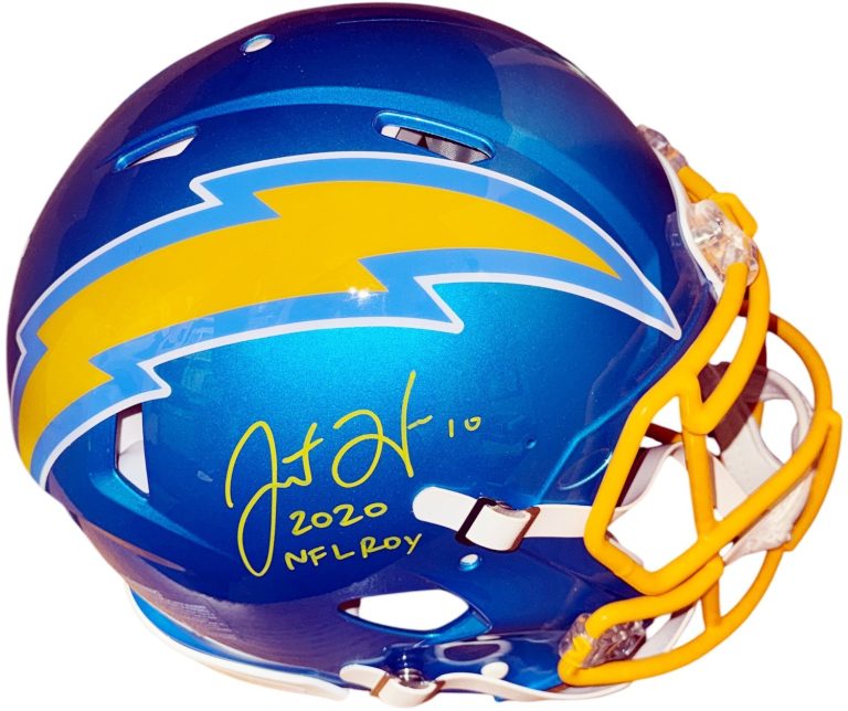 Justin Herbert signed Chargers Riddell FS Speed  Authentic Helmet ROY - FANATICS