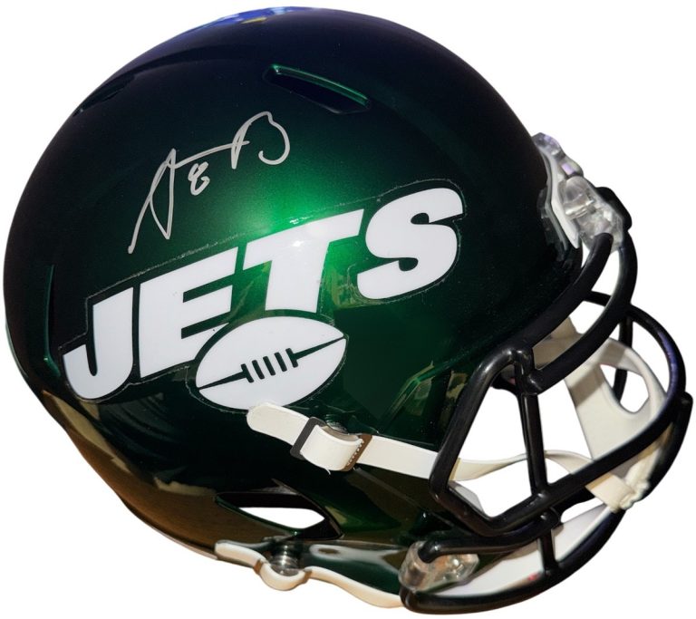 Aaron Rodgers signed New York Jets NFL Riddell Full Size Rep Helmet - Fanatics