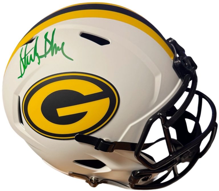 Sterling Sharpe signed Packers Riddell FS Lunar Eclipse Speed Rep Helmet-Beckett