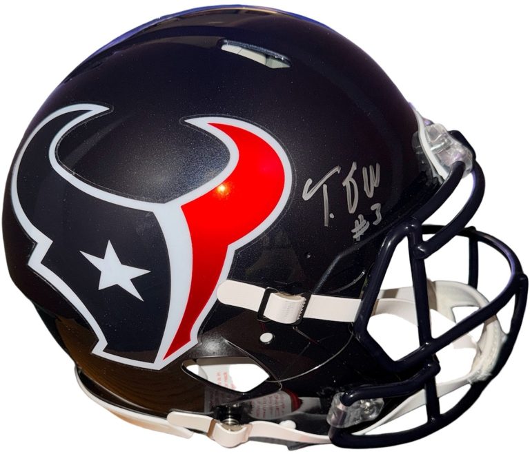 Tank Dell signed Houston Texans Riddell FS Speed Authentic Helmet #3 -  Fanatics