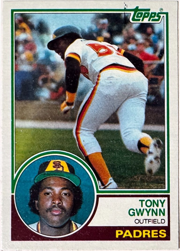 Tony Gwynn 1983 Topps Rookie Card RC #482 (Centered/Spot/ San Diego Padres/HOF)