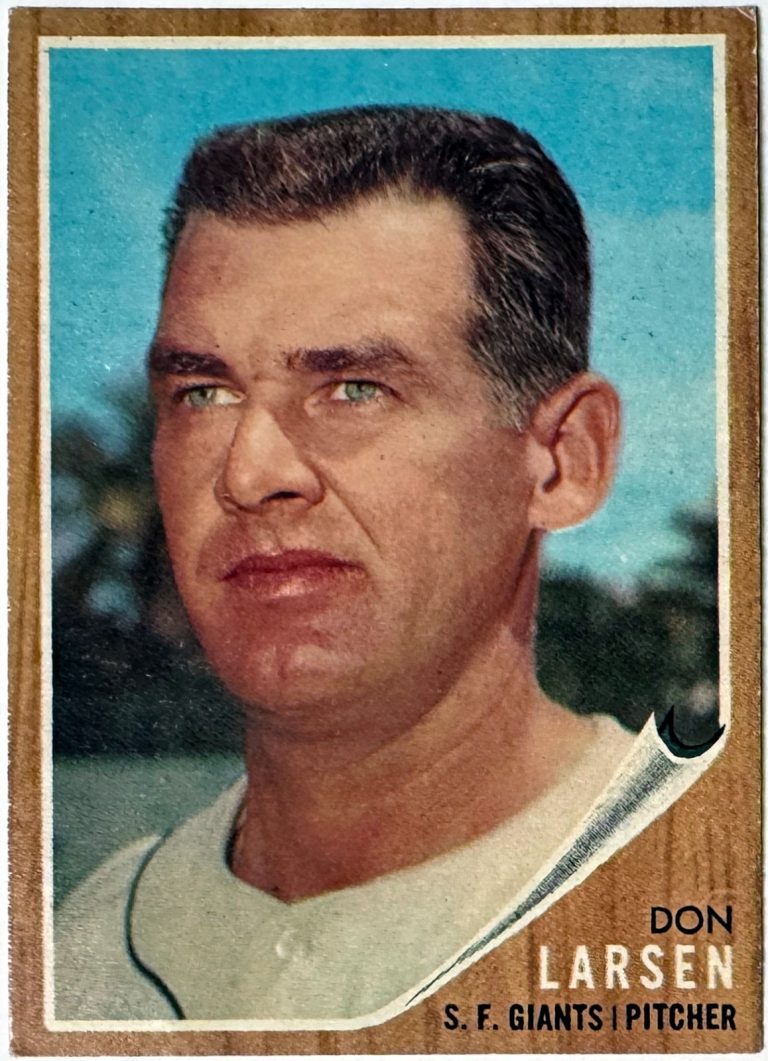 Don Larsen 1962 Topps Card #33 VG-EX-  (Centered/San Francisco Giants)