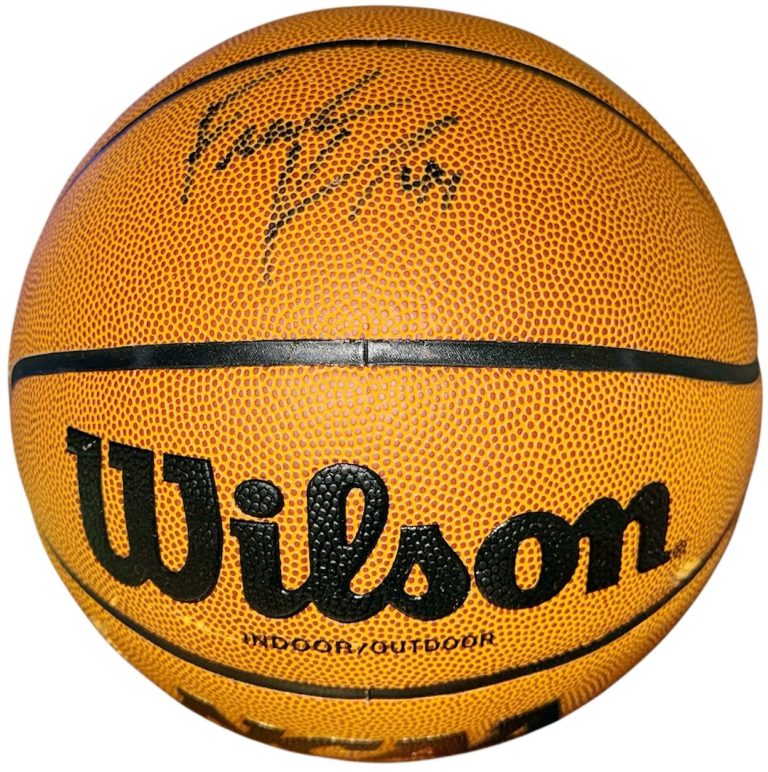 Frank Kaminsky signed NCAA Wilson I/O Basketball imperfect (Wisconsin)- SCHWARTZ