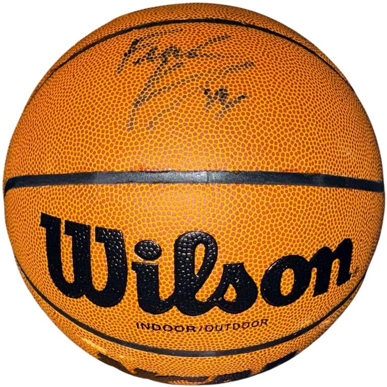 Frank Kaminsky signed NCAA Wilson I/O Basketball imperfect (Wisconsin)- SCHWARTZ