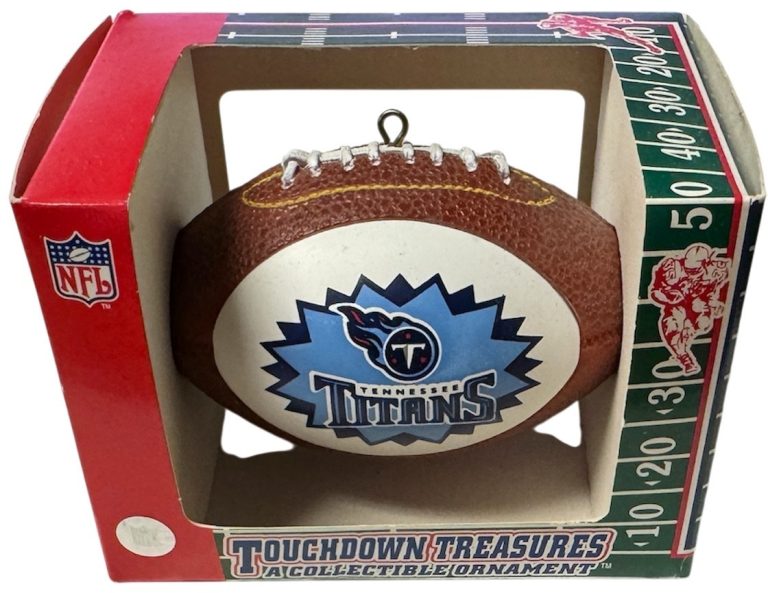Tennessee Titans Football Touchdown Treasures Christmas Tree Ornament - NIB