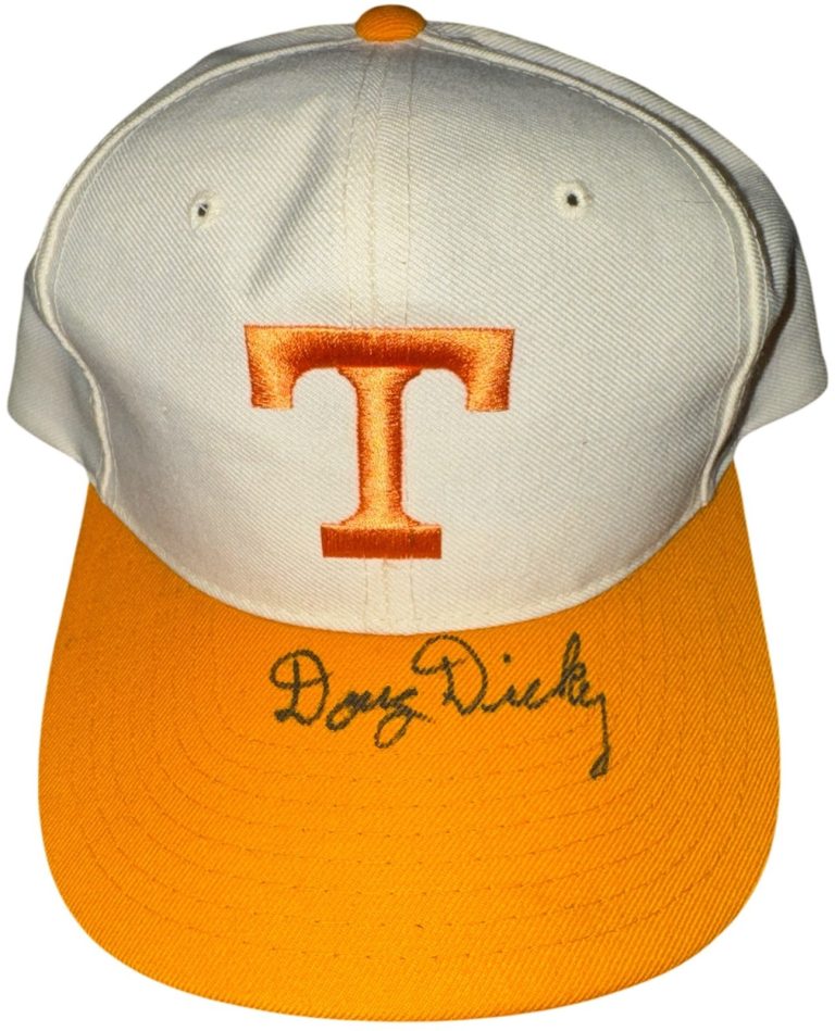 Doug Dickey signed Tennessee Volunteers NCAA New Era Used Snapback Cap- COA