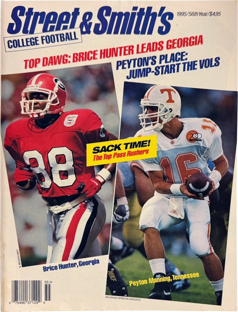 1995 Street & Smith's College Football  Full  Magazine/Peyton Manning Tenn Vols