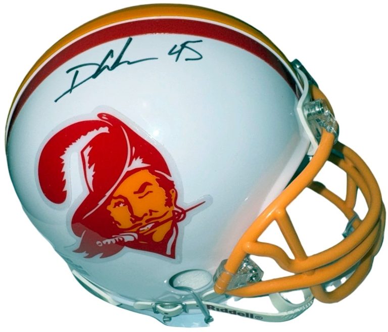 Devin White signed Tampa Bay Buccaneers NFL Riddell TB Mini Helmet #45 - Beckett