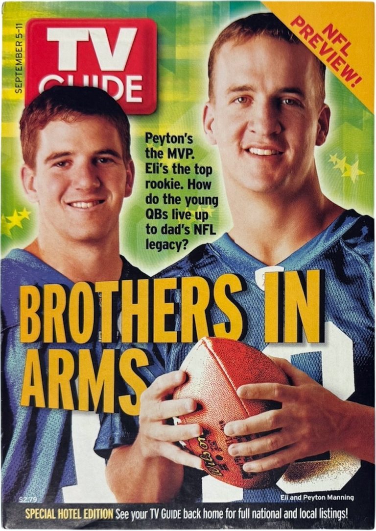 TV Guide Full Magazine September 5-11,2004 Brothers in Arms/Peyton & Eli Manning