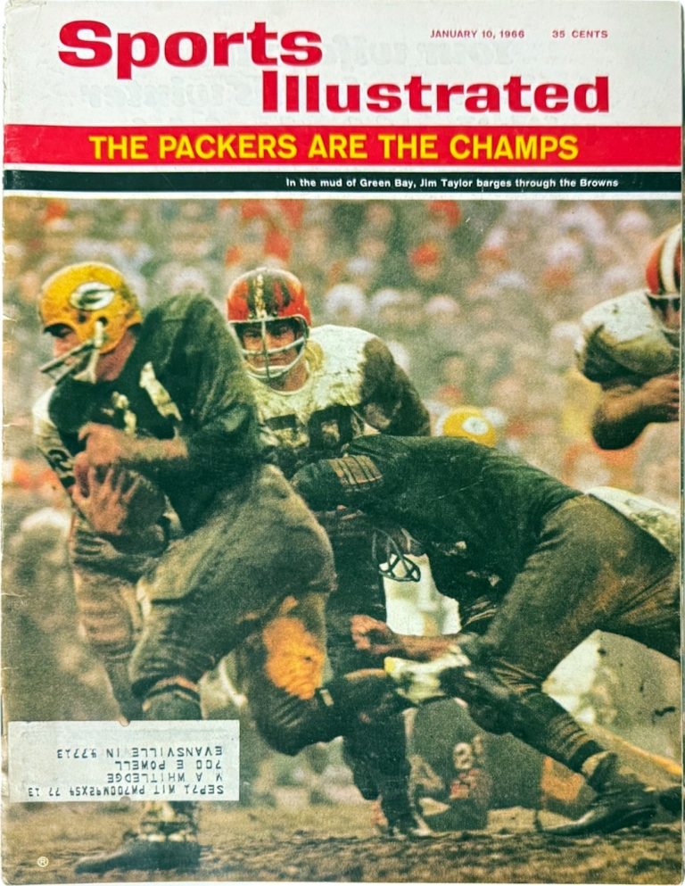 Sports Illustrated Full Magazine 1/10/1966- Jim Taylor/Green Bay Packers Champs