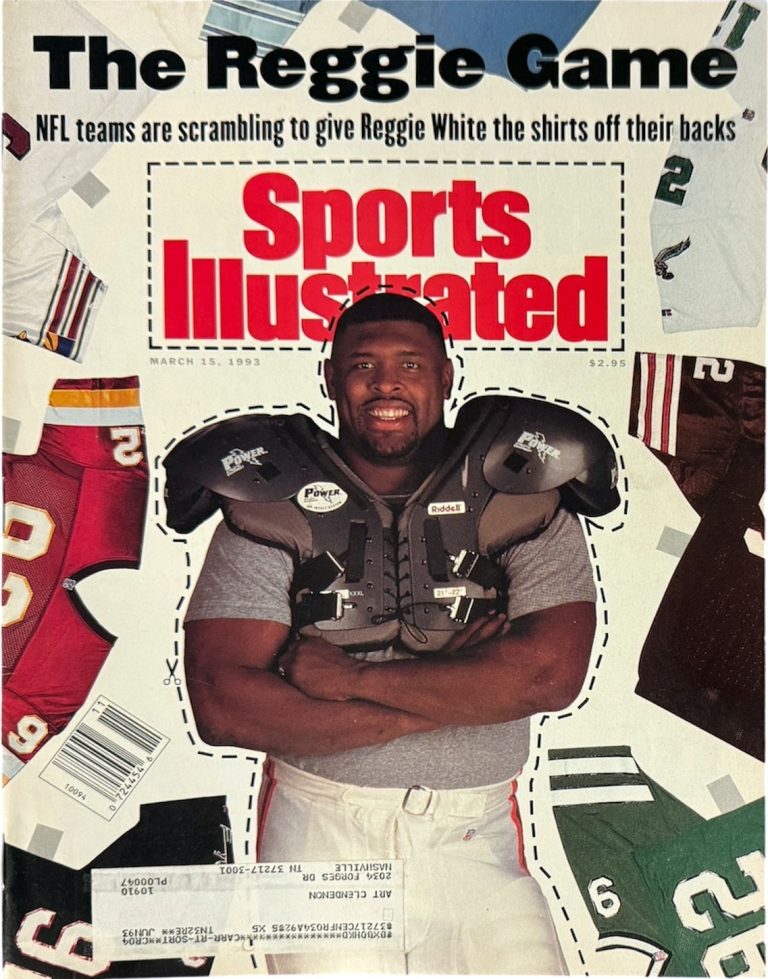Sports Illustrated Full Magazine 3/15/1993- Reggie White- The Reggie Game Label
