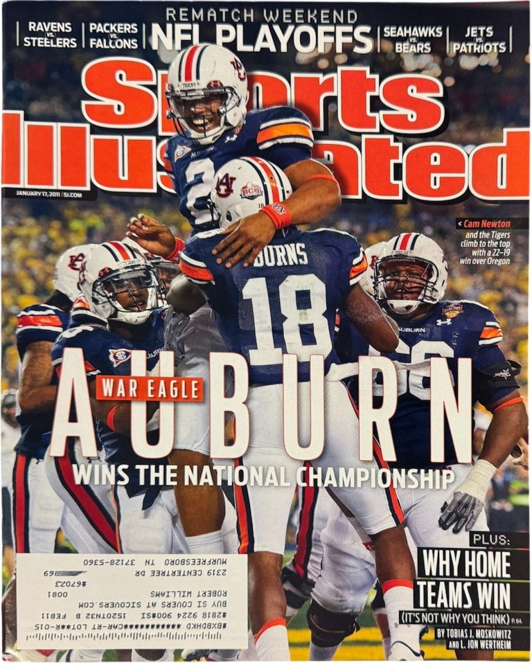 Sports Illustrated Full Magazine 1/17/2011- Auburn Tigers National Champs-Newton
