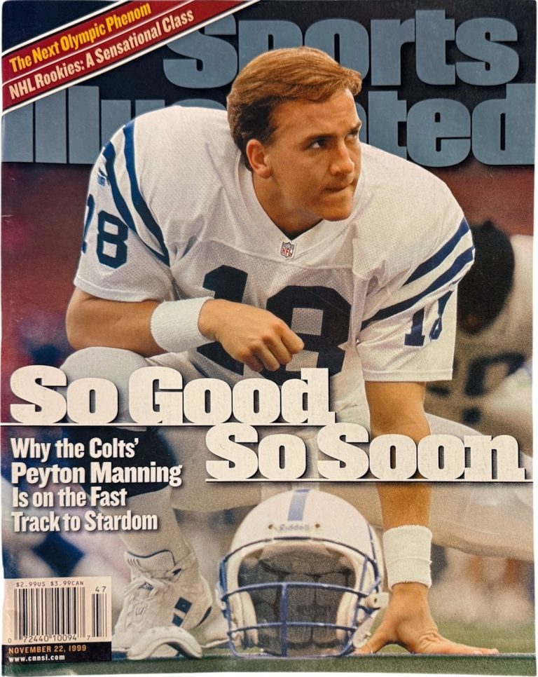 Sports Illustrated Full Magazine 11/22/1999- Peyton Manning- Colts 1st NFL Cover
