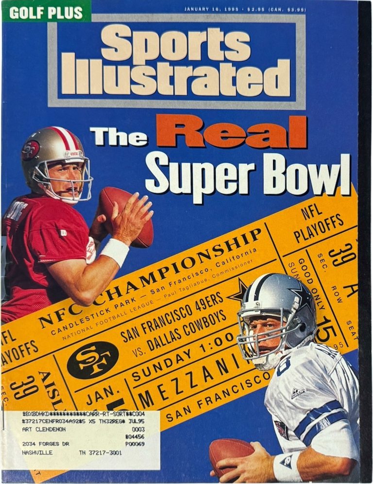 Sports Illustrated Full Magazine 1/16/1995- Steve Young/Troy Aikman/NFC