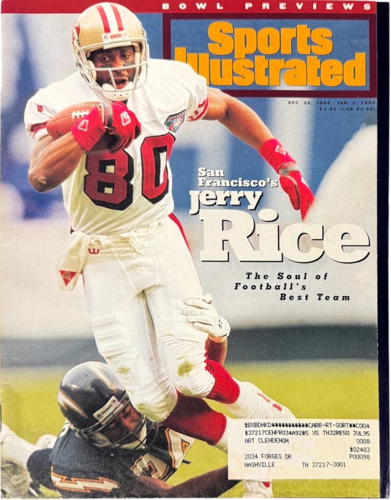 Sports Illustrated Full Magazine 12/26/1994- Jerry Rice San Francisco 49ers
