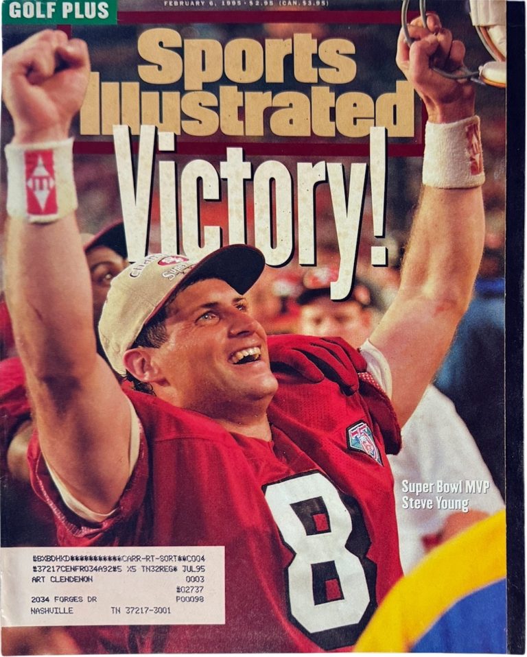 Sports Illustrated Full Magazine 2/6/1995- Steve Young Super Bowl MVP/49ers