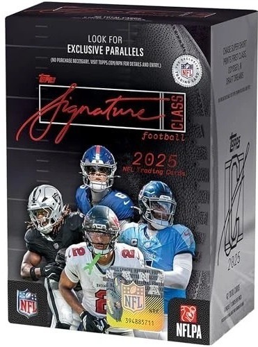 2025 Topps Signature Class NFL Blaster Box- 6PK/7CPP/42CPB - New/Factory Sealed