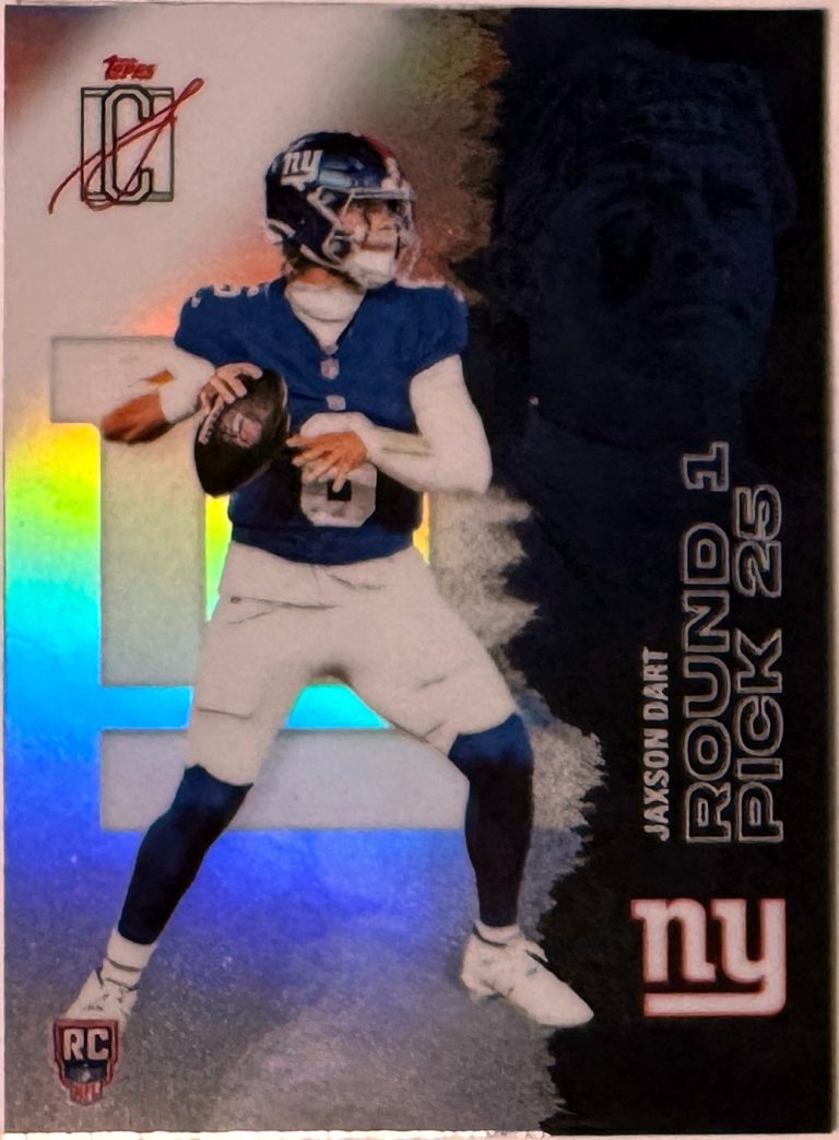 Jaxson Dart 2025 Topps Signature Class Chrome RC Card #106-  RD 1 Pick 25/Giants