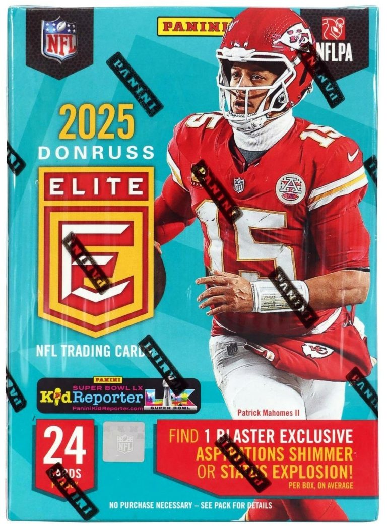 2025 Donruss Elite NFL Football Blaster Box- 6PK/4CPP/24CPB - New/Factory Sealed