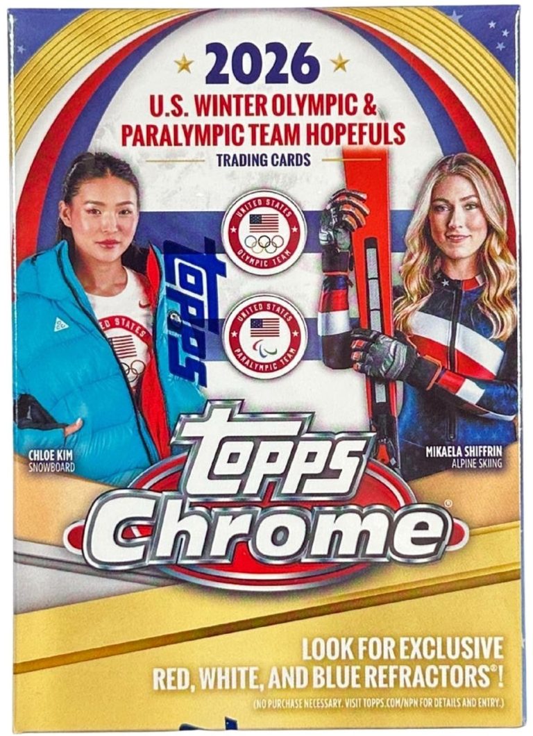 2026 Topps USA Winter Olympic & Paralympic Team Blaster Box- 7PK/4CPP/28 CPB-NEW