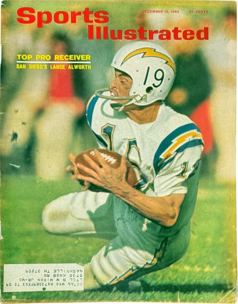 Sports Illustrated Full Magazine 12/13/1965- Lance Alworth/San Diego Chargers