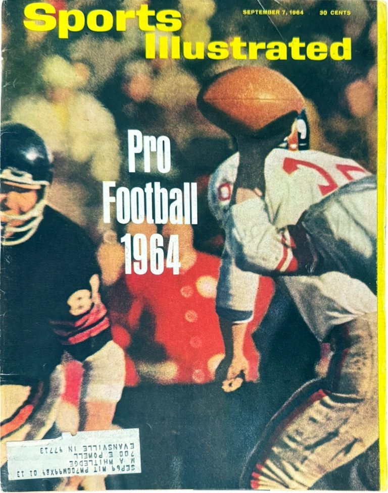Sports Illustrated Full Magazine 9/7/1964-Pro Football 1964 Preview (with label)