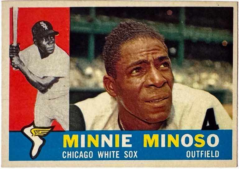 Minnie Minoso 1960 Topps Baseball Card #365 EX (Chicago White Sox/HOF)