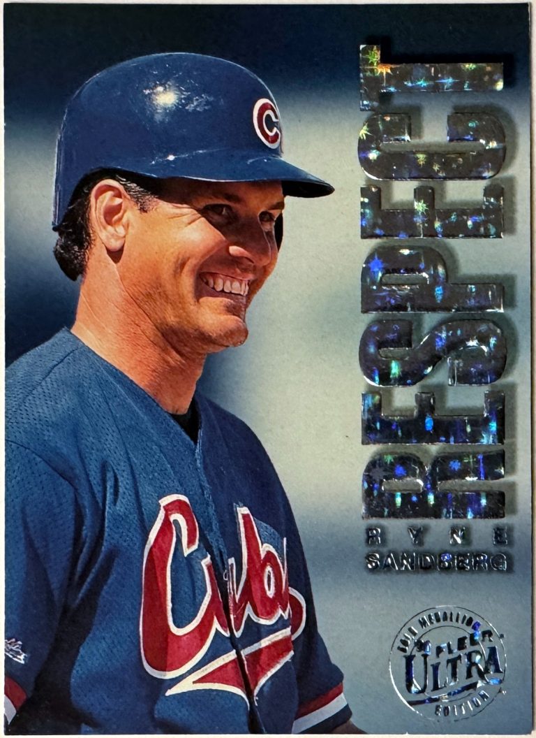 Ryne Sandberg 1996 Fleer Ultra Respect Gold Medallion Card #8 (Chicago Cubs/HOF)