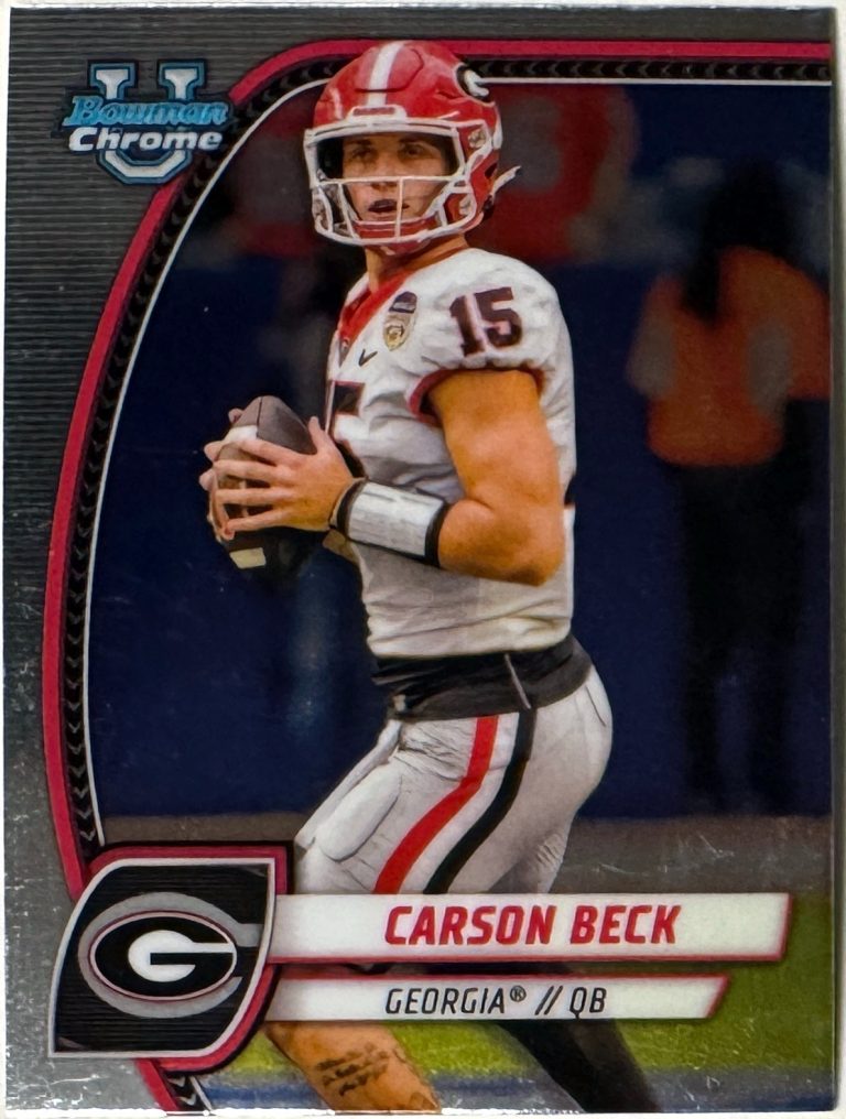 Carson Beck 2024 Bowman U Chrome Rookie Card 9RC) #2 -(Georgia/Miami Hurricanes)