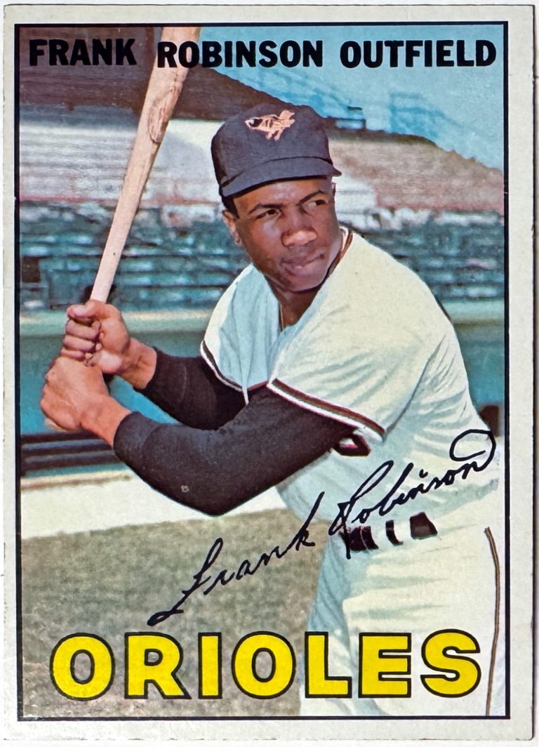Frank Robinson 1967 Topps Baseball Card #100 - OC/VG - (Baltimore Orioles/HOF)