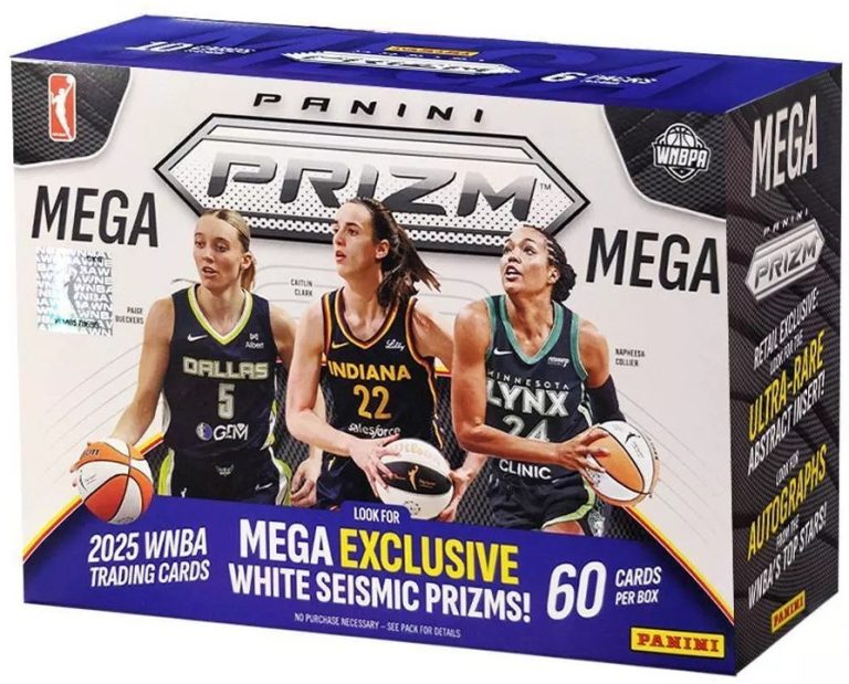 2025 Prizm WNBA Basketball Mega Box- 6PK/10CPP/60CPB White - New/Factory Sealed