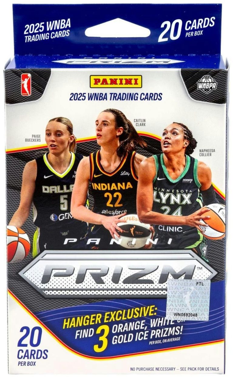 2025 Panini Prizm WNBA Basketball Hanger Box- 20 Cards- New/Factory Sealed