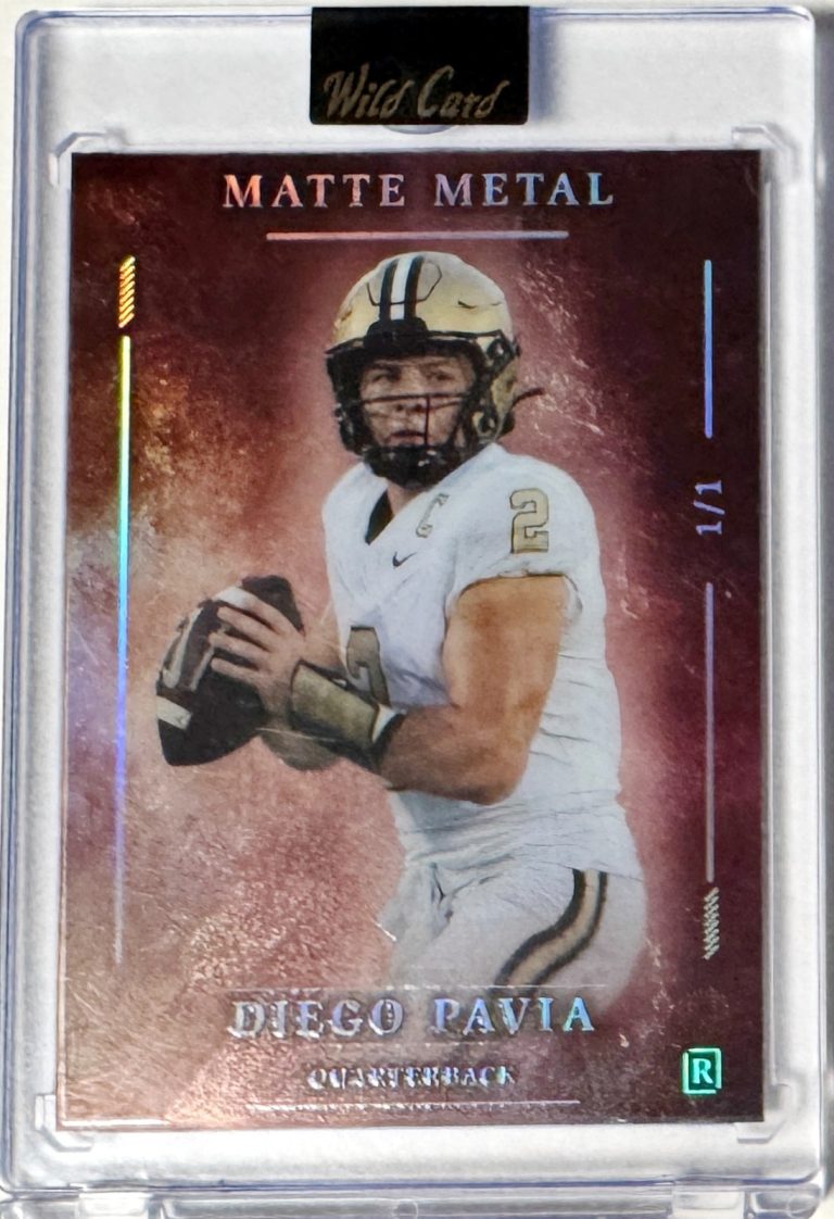 Diego Pavia 2026 Wild Card Matte Metal Rookie Card #MMPRBA2-DP- 1/1 (Vanderbilt