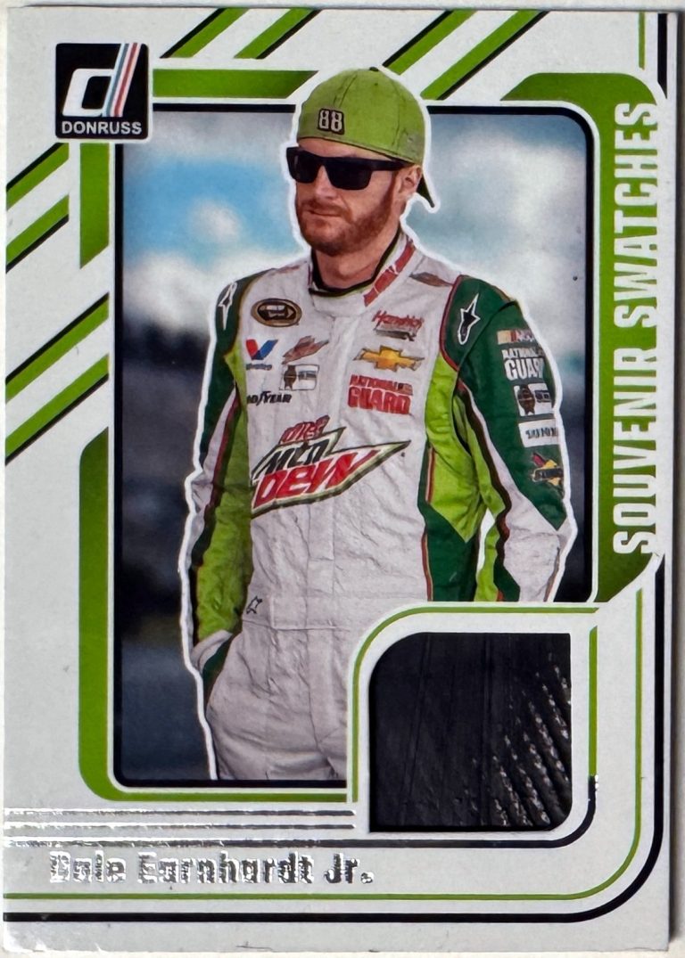 Dale Earnhardt Jr. 2026 Panini Donruss NASCAR Souvenir Swatches Card #SVS-DEJ