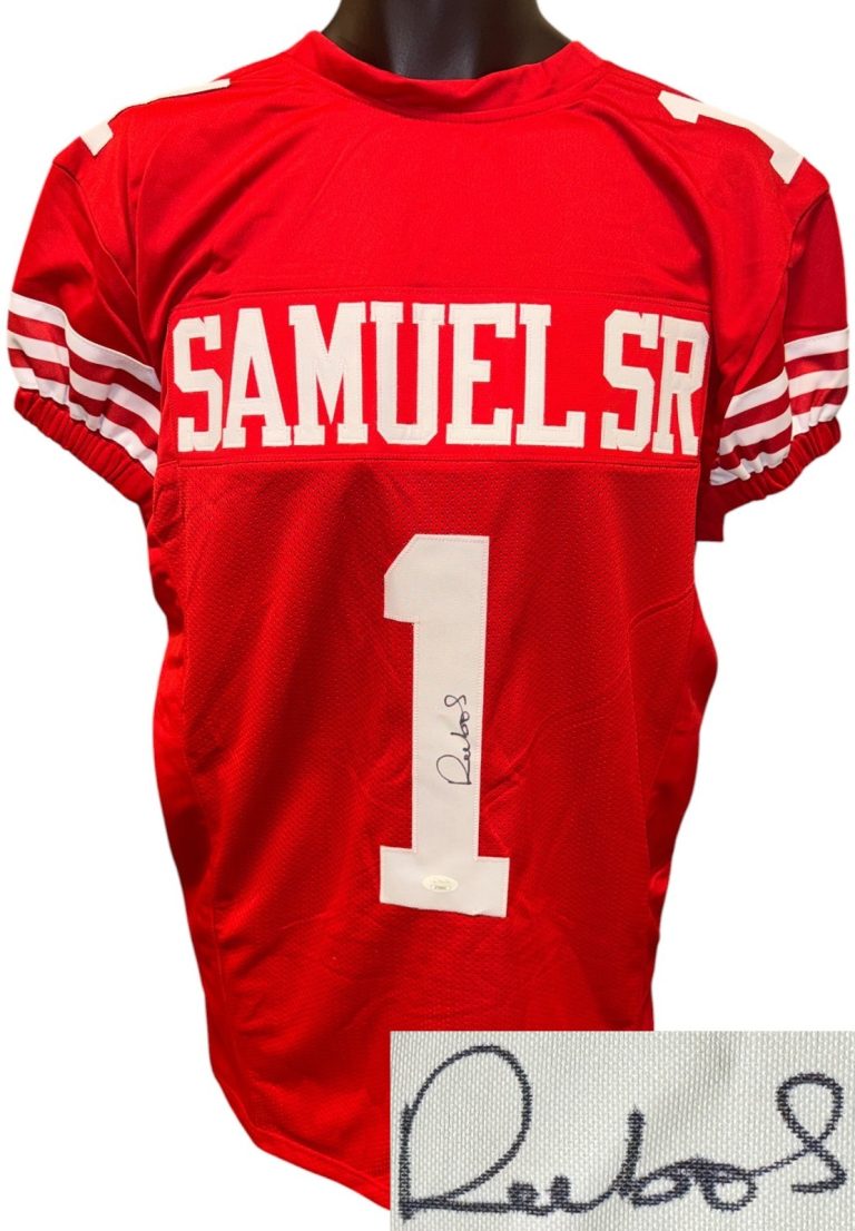 Deebo Samuel Sr signed San Francisco Red Custom Stitched Pro Style Jersey XL-JSA