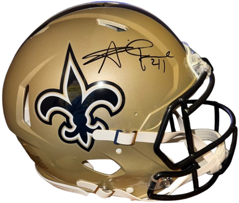 Alvin Kamara signed New Orleans Saints Riddell FS Speed AUTHENTIC Helmet-Beckett